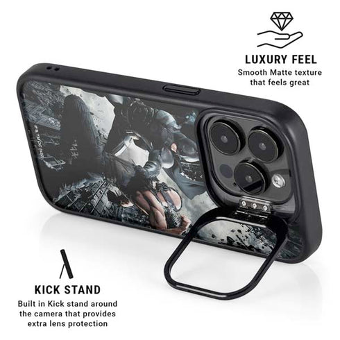 The Dark Knight Rises Batman and Bane Fighting iPhone 15 Pro Max Kickstand Case