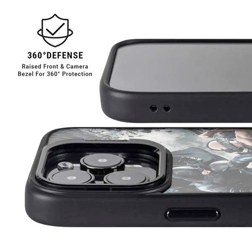 The Dark Knight Rises Batman and Bane Fighting iPhone 15 Pro Max Kickstand Case