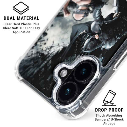 The Dark Knight Rises Batman and Bane Fighting iPhone 16 MagSafe Case