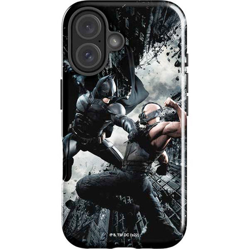 The Dark Knight Rises Batman and Bane Fighting iPhone 16 Plus Impact Case