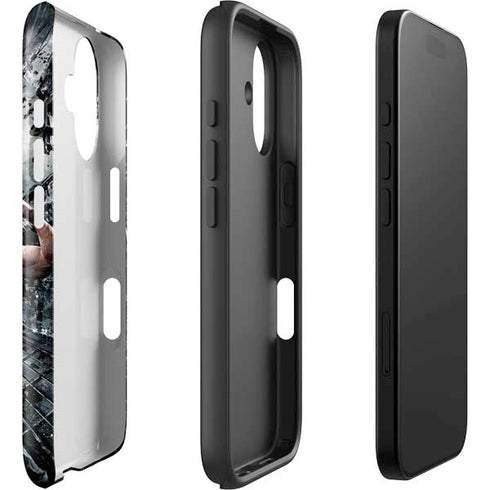 The Dark Knight Rises Batman and Bane Fighting iPhone 16 Plus Impact Case