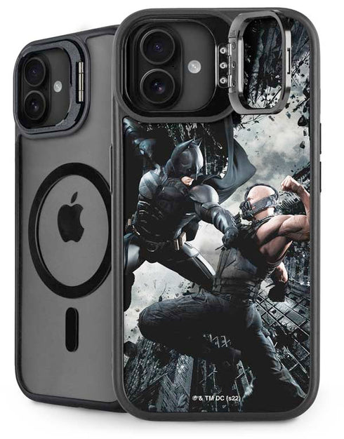 The Dark Knight Rises Batman and Bane Fighting iPhone 16 Plus Kickstand Case