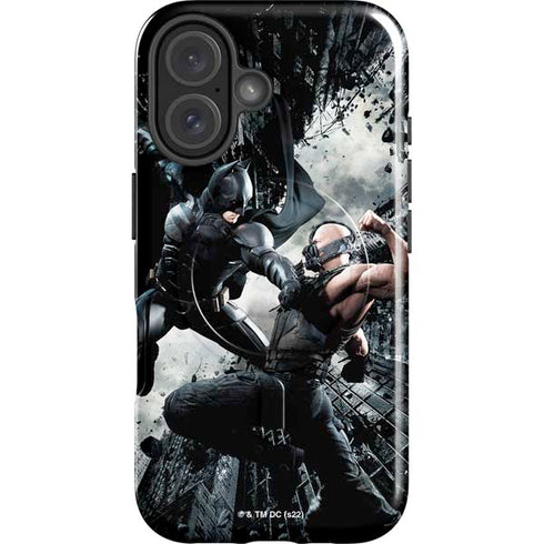 The Dark Knight Rises Batman and Bane Fighting iPhone 16 Plus Magsafe Impact Case