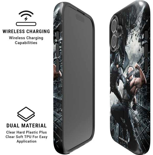 The Dark Knight Rises Batman and Bane Fighting iPhone 16 Plus Magsafe Impact Case