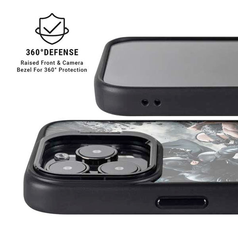 The Dark Knight Rises Batman and Bane Fighting iPhone 16 Pro Max Kickstand Case