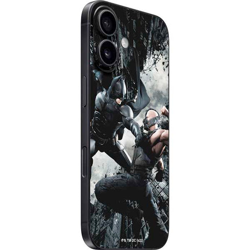The Dark Knight Rises Batman and Bane Fighting iPhone 16 Skin
