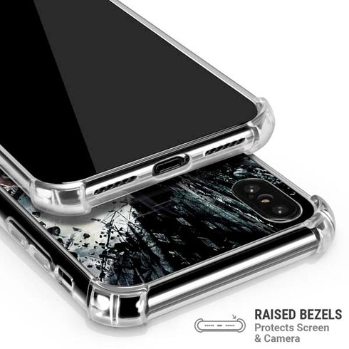 The Dark Knight Rises Batman and Bane Fighting iPhone X/XS Clear Case
