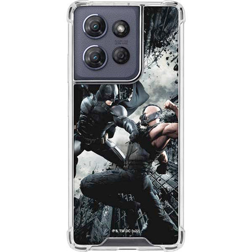 The Dark Knight Rises Batman and Bane Fighting Moto G Play 5G (2025) Clear Case
