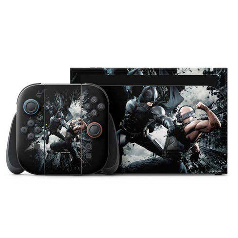 The Dark Knight Rises Batman and Bane Fighting Nintendo Switch 2 (2025) with Joy-Con Skin