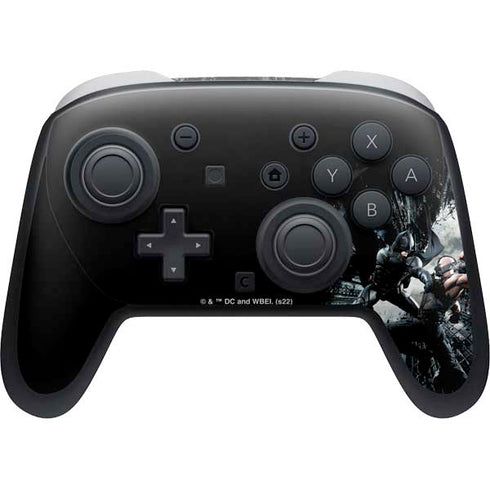 The Dark Knight Rises Batman and Bane Fighting Nintendo Switch 2 (2025) Pro Controller Skin