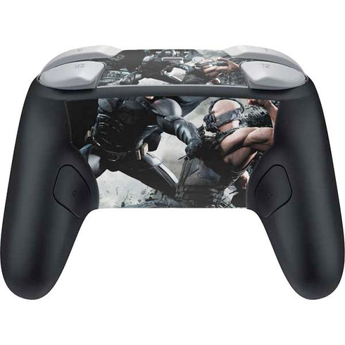 The Dark Knight Rises Batman and Bane Fighting Nintendo Switch 2 (2025) Pro Controller Skin