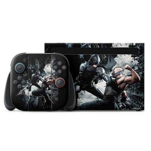The Dark Knight Rises Batman and Bane Fighting Nintendo Skins