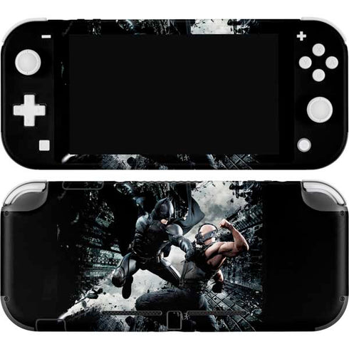 The Dark Knight Rises Batman and Bane Fighting Nintendo Switch Lite Skin