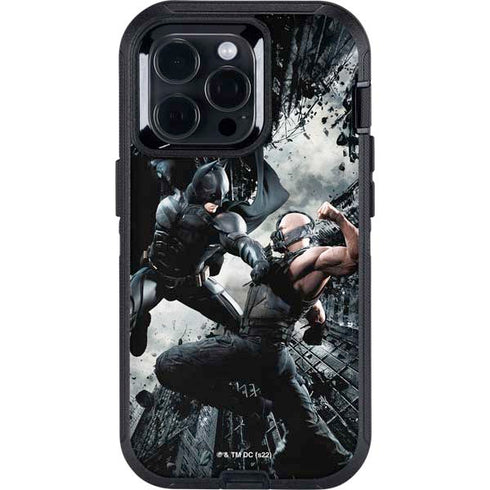 The Dark Knight Rises Batman and Bane Fighting Otterbox Defender iPhone Skin