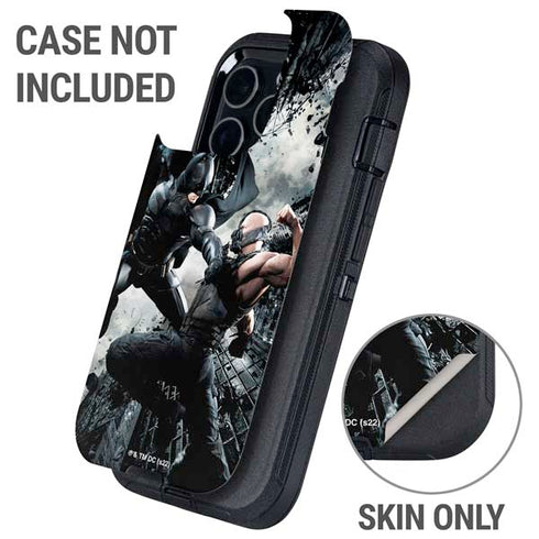 The Dark Knight Rises Batman and Bane Fighting Otterbox Defender iPhone Skin