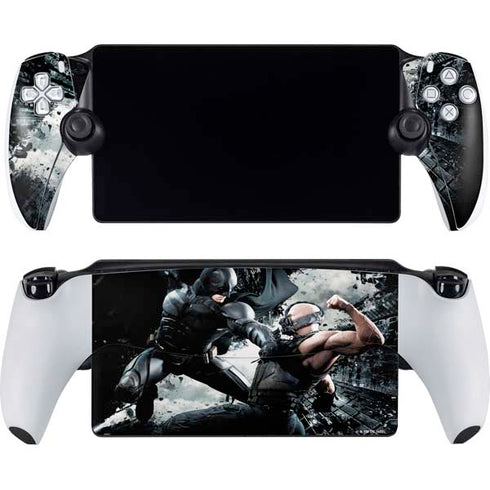 The Dark Knight Rises Batman and Bane Fighting PlayStation Portal Remote Player Skin