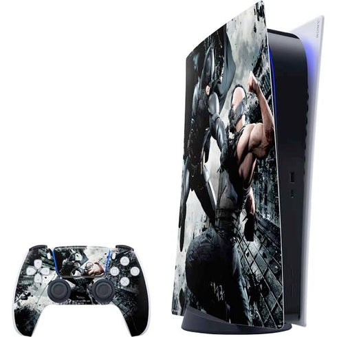 The Dark Knight Rises Batman and Bane Fighting PlayStation PS5 Skins