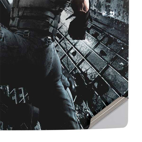 The Dark Knight Rises Batman and Bane Fighting PS5 Pro Console Skin