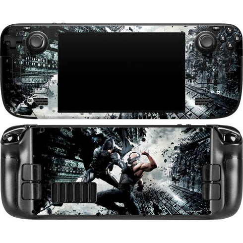 The Dark Knight Rises Batman and Bane Fighting Steam Deck Handheld Gaming Computer OLED Skin