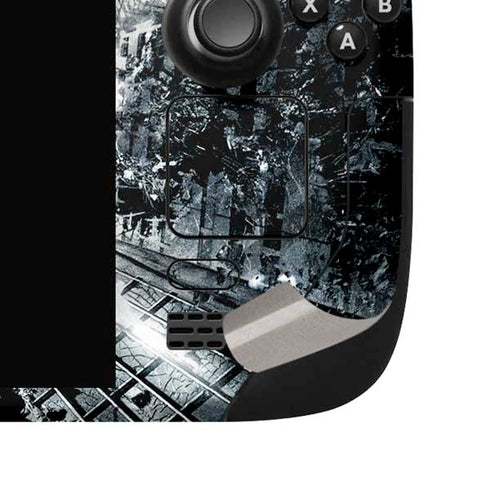 The Dark Knight Rises Batman and Bane Fighting Steam Deck Handheld Gaming Computer OLED Skin