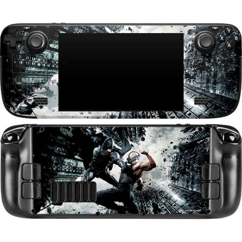 The Dark Knight Rises Batman and Bane Fighting Steam Deck Handheld Gaming Computer Skin