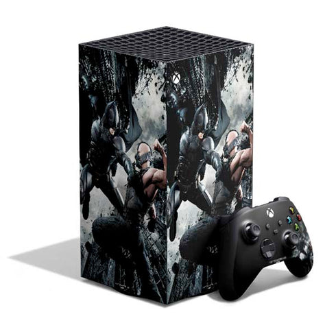 The Dark Knight Rises Batman and Bane Fighting XBox Series X Digital Edition Bundle Skin