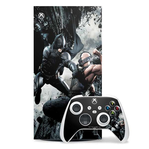 The Dark Knight Rises Batman and Bane Fighting Xbox Series X Skins