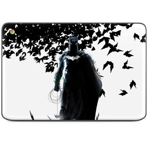 DC Comics Batman Holding batarang Art HP Chromebook Skin