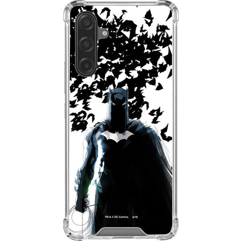 DC Comics Batman Holding batarang Art Galaxy A17 Clear Case