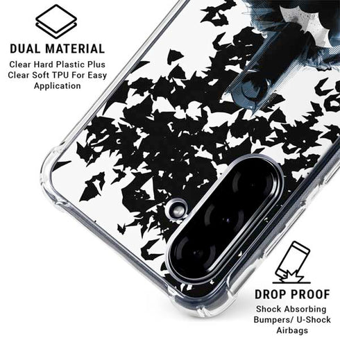 DC Comics Batman Holding batarang Art Galaxy A36 5G Clear Case