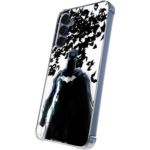 DC Comics Batman Holding batarang Art Galaxy A55 5G Clear Case