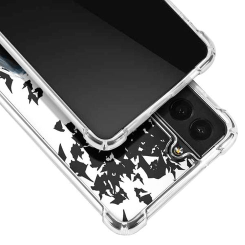 DC Comics Batman Holding batarang Art Galaxy S22 Clear Case