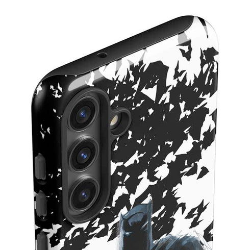 DC Comics Batman Holding batarang Art Galaxy S25 Impact Case