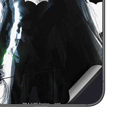 DC Comics Batman Holding batarang Art Galaxy S25 Plus Skin