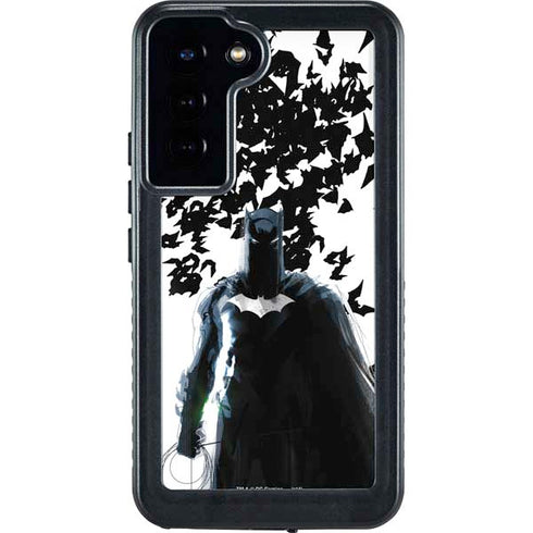 DC Comics Batman Holding batarang Art Galaxy S24 Plus Waterproof Case