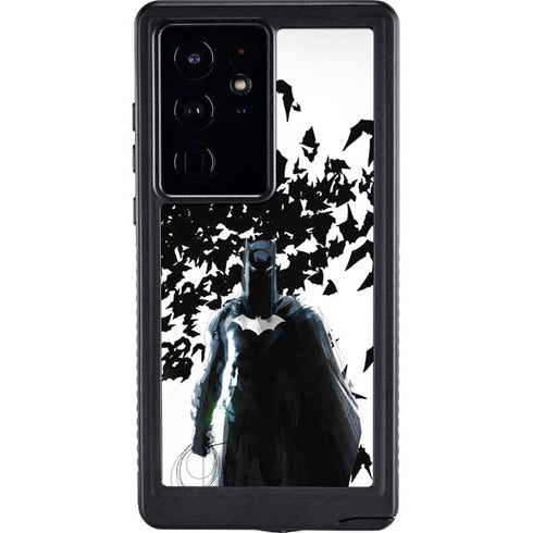 DC Comics Batman Holding batarang Art Galaxy S24 Ultra Waterproof Case