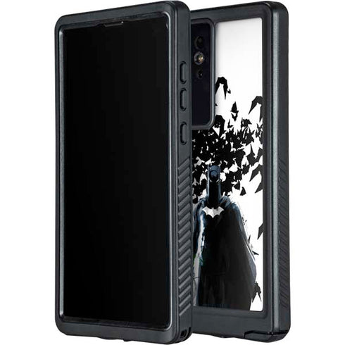DC Comics Batman Holding batarang Art Galaxy S24 Ultra Waterproof Case