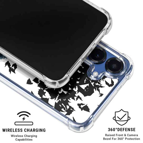 DC Comics Batman Holding batarang Art Galaxy S25 FE Clear Case