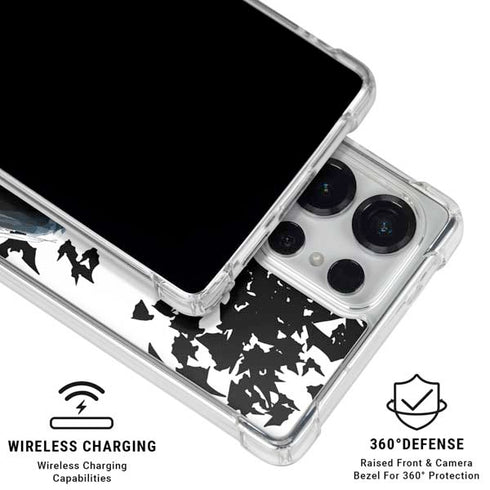 DC Comics Batman Holding batarang Art Galaxy S25 Ultra Clear Case
