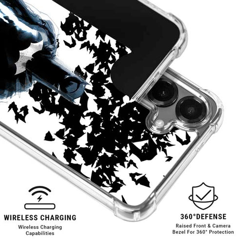 DC Comics Batman Holding batarang Art Galaxy S26 Clear Case