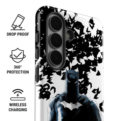 DC Comics Batman Holding batarang Art Galaxy S26 Impact Case