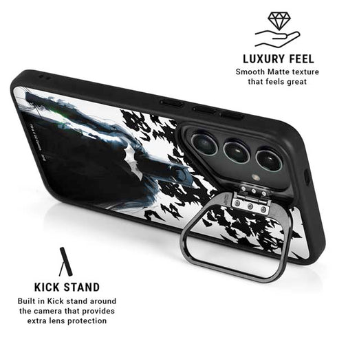 DC Comics Batman Holding batarang Art Galaxy S26 Plus Kickstand Case
