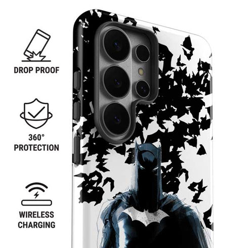 DC Comics Batman Holding batarang Art Galaxy S26 Ultra Impact Case