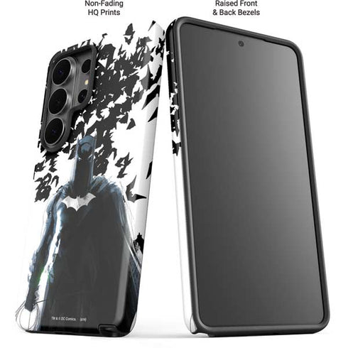 DC Comics Batman Holding batarang Art Galaxy S26 Ultra Impact Case