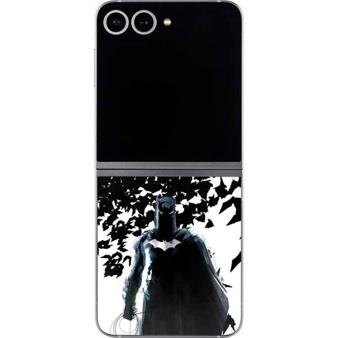 DC Comics Batman Holding batarang Art Galaxy Z Flip6 Skin