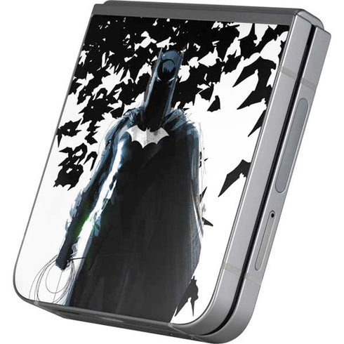 DC Comics Batman Holding batarang Art Galaxy Z Flip6 Skin