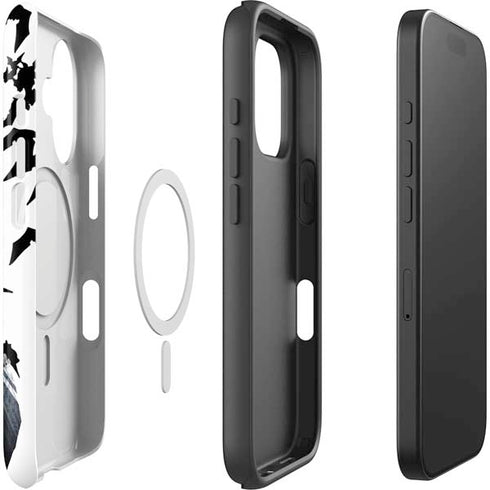 DC Comics Batman Holding batarang Art iPhone 16 Plus Magsafe Impact Case