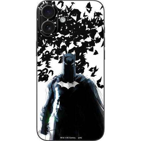 DC Comics Batman Holding batarang Art iPhone 16 Plus Skin