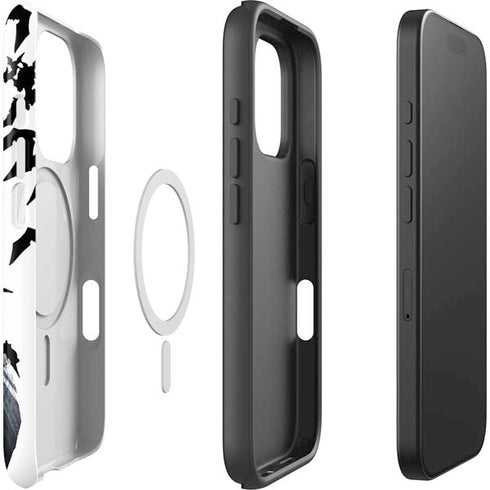 DC Comics Batman Holding batarang Art iPhone 16 Pro Magsafe Impact Case