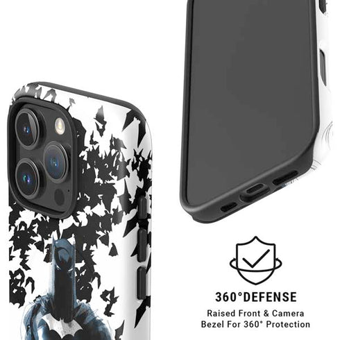 DC Comics Batman Holding batarang Art iPhone 16 Pro Magsafe Impact Case